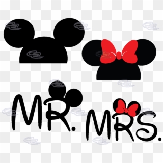 500205 Mickey Head Mr Mrs 0 - Mr Y Mrs Mickey Clipart