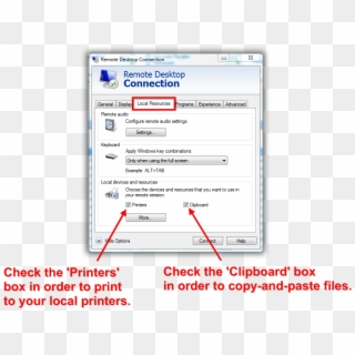 The Bottom-right For 'clipboard' , Png Download - Remote App And Local Printer Transparent Png
