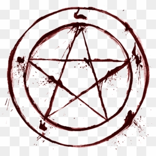 Symbol Blood Bloody Pentagram Creepy Cool Png Effects - Satanic Pentagram Clipart