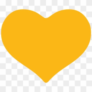 File - Emoji U1f49b - Svg - Gold Heart Clip Art - Png Download