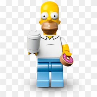Homer Simpson Lego Minifigure - Transparent Lego Homer Simpson Clipart