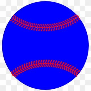 Blue Baseball, Red Lacing Svg Clip Arts 582 X 595 Px - Png Download
