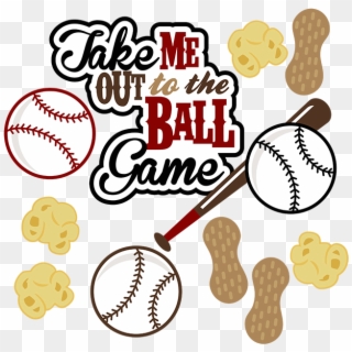 Baseball Clipart Scrapbook - Take Me Out To The Ball Game Meme - Png Download