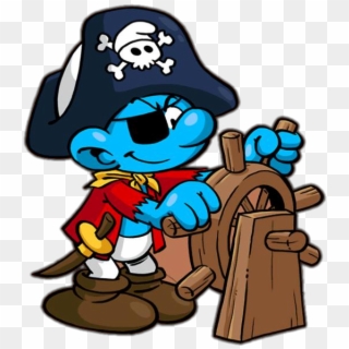 Febr - Pirate Smurf Clipart