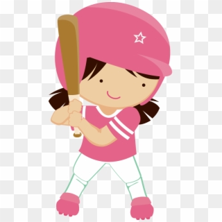 Clip Art Jpg Free Techflourish Collections - Girl Playing Baseball Clipart - Png Download