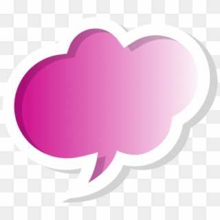 Free Png Download Bubble Speech Cloud Pink Clipart - Heart Transparent Png