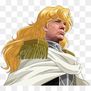 Donald Trump United States Of America Yellow Human - Legend Of Galactic Heroes Png Clipart