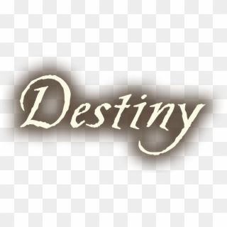 Fate Or Destiny - Calligraphy Clipart