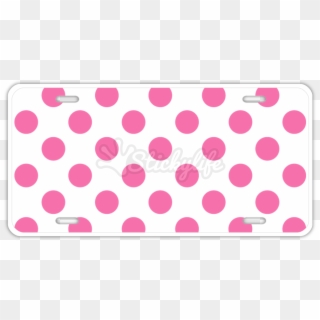 Poka Dot License Plate - Polka Dot Clipart