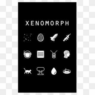 Xenomorph Black Poster - Poster Clipart