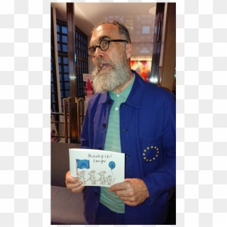 David Nicholas Wilkinson Holding B&h Lib Dems Eu Leaflet - Senior Citizen Clipart