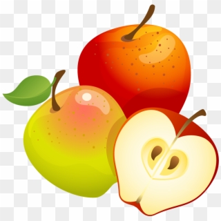 Large Painted Apples Png Clipart - Apples And Honey And Shofar Transparent Png