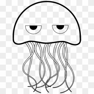 Full Size Of How To Draw A Funny Cartoon Mouth Open - Cartoon Black And White Jellyfish Clipart