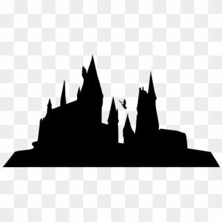 Hogwarts Silhouette Clipart - Islands Of Adventure - Png Download