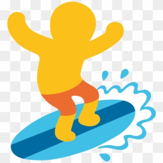 Open - Emoji Surfing Clipart