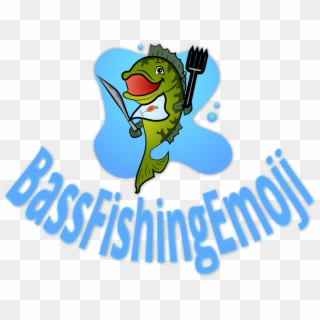 Bass Fishing Emoji - Bass Fishing Menu Art Clips - Png Download
