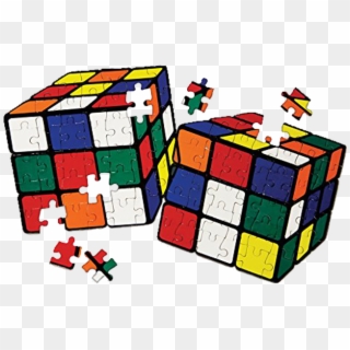 Rubik's Cube Two Impossible Jigsaw Puzzles - Rubik's Cube Jigsaw Puzzle Clipart