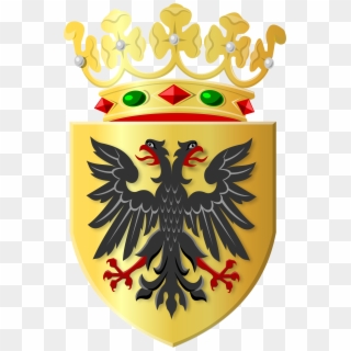 Golden Shield With Black Eagle And Golden Crown - Gemeente Loppersum Clipart