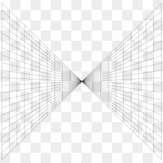 Perspective Grid Png - Monochrome Clipart