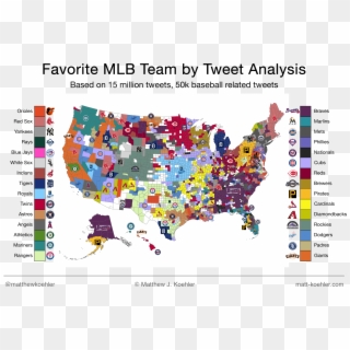 Favorite Baseball Team - States Of America Clipart
