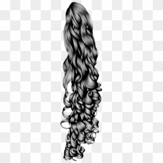 Hair Curls Png Transparent Image - Ponytail Png Clipart