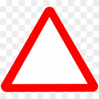 Triangle Attention Png - Information Would Be Shown In A Triangular Road Sign Clipart