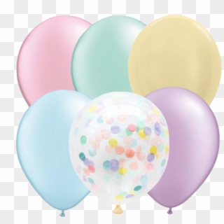 Pastel Balloons Png Clipart