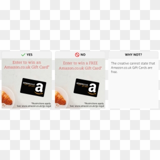 No Statements Can Refer To The Gift Card As “free”, - Amazon.com, Inc. Clipart