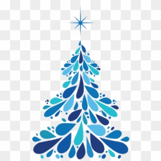 600 X 600 43 - Christmas Tree Clipart Blue - Png Download