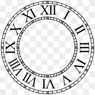 Sublimados, Cumple, Nuevas, Relojes, Siluetas, Imprimibles, - Vector Clock Face With Roman Numerals Clipart