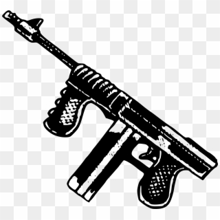 This Free Icons Png Design Of Simple Tommy Gun Clipart