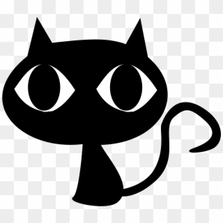 Black Cat Png Transparent - Cute Black Cat Vector Clipart
