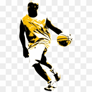 Basketball Slam Dunk Sport Clip Art - Basketball Man Png Transparent Png