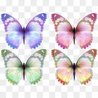 Transparent Butterfly Png Clipart - Multiple Butterfly Clipart Transparent