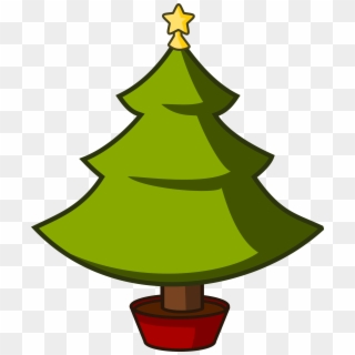 Big Image - Christmas Tree Cartoon Vector Clipart