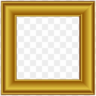 Gold Square Frame - Picture Frame Clipart