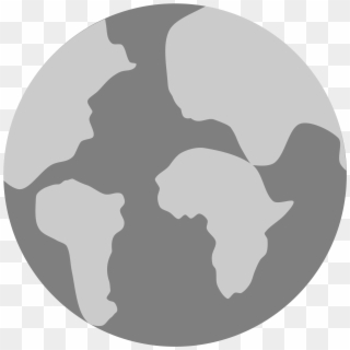 Clip Art Free Earth Svg Simple - Earth With Continents - Png Download