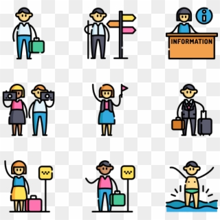 Travel People - Cartoon Clipart