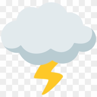 Emoji Cloud W Lightning , Png Download Clipart