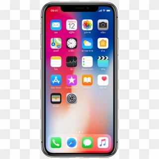 Iphone Png - Iphone X Home Screen Psd Clipart