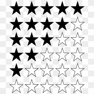 Gta Wanted Level Stars Png File - 5 Star Rating Icon Free Clipart