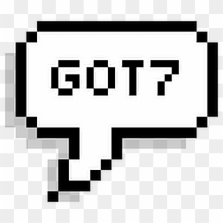 #got7 #igot7 #kpop #pixelspeechbubble #pixel #speechbubble - Cute Pixel Speech Bubble Clipart