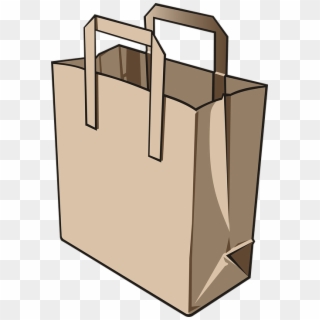 Bag, Paper Bag, Paper, Commissions, Food, Supermarket - Paper Bag Clipart Free - Png Download