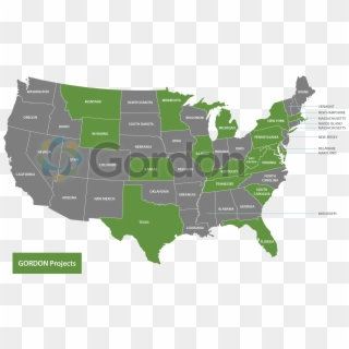 Gordon Project Locations - Animated Map Of Us Clipart