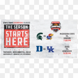 The @statefarm @championclassic Tip Times Have Been - Michigan State Spartans Clipart