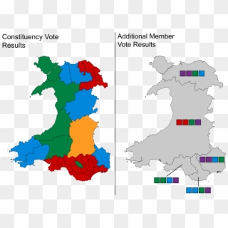 Welsh Assembly Election Map - Health Boards In Wales Clipart