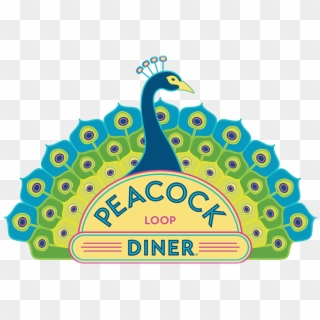 The Loop Peacock Diner - Peacock Diner Logo Clipart