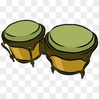 Conga Musical Latin Percussion Green Drum Face - Conga Vector Clipart