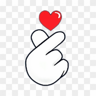 #heart #hands #love #ftestickers #stickers #autocollants - Finger Heart Emoji Png Clipart