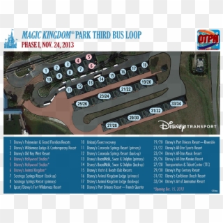Magic Kingdom Park Bus Stop - Hollywood Studios Bus Stop Map Clipart